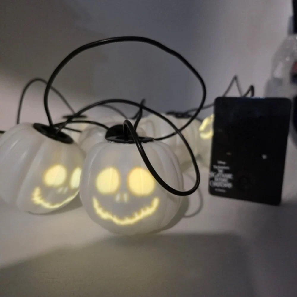 Disney Tim Burton's The Nightmare Before Christmas 8 Singing Pumpkin Lights